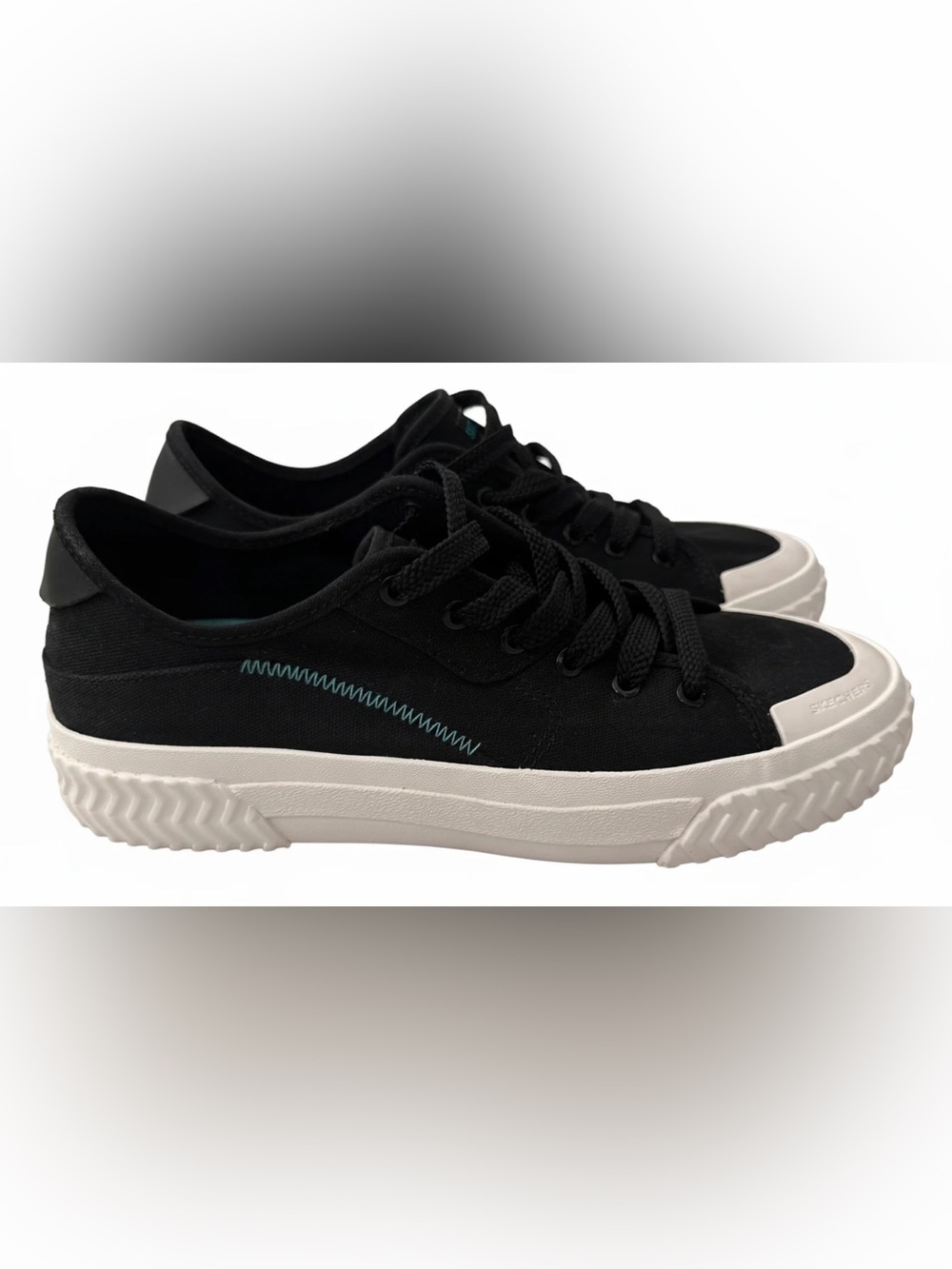 Skechers Women’s Street Trax HI Lace Up Sneakers, in Black. Size 9 - Picture 3 of 8
